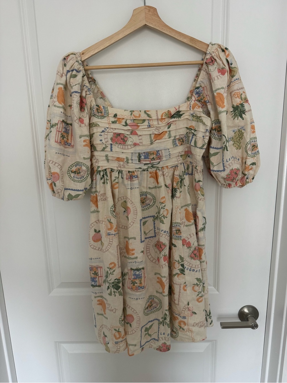 Abercrombie & Fitch Emerson Linen puff sleeve mini Dresses - Picture 5 of 7